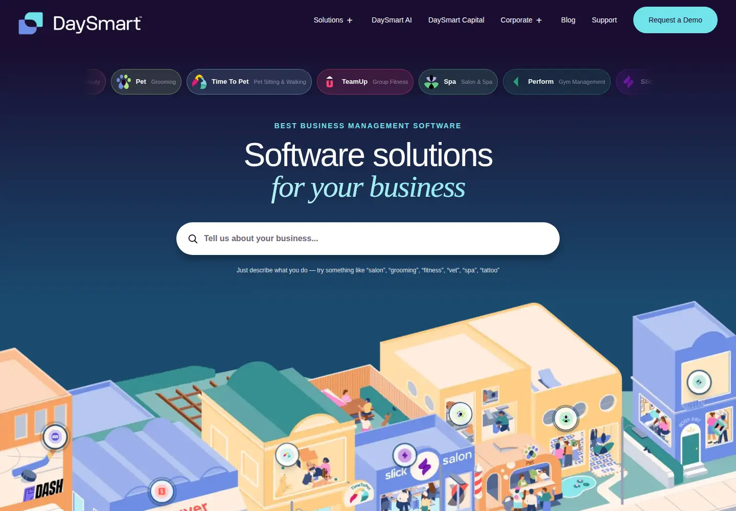 Captured homepage of daysmart.com in the current scan