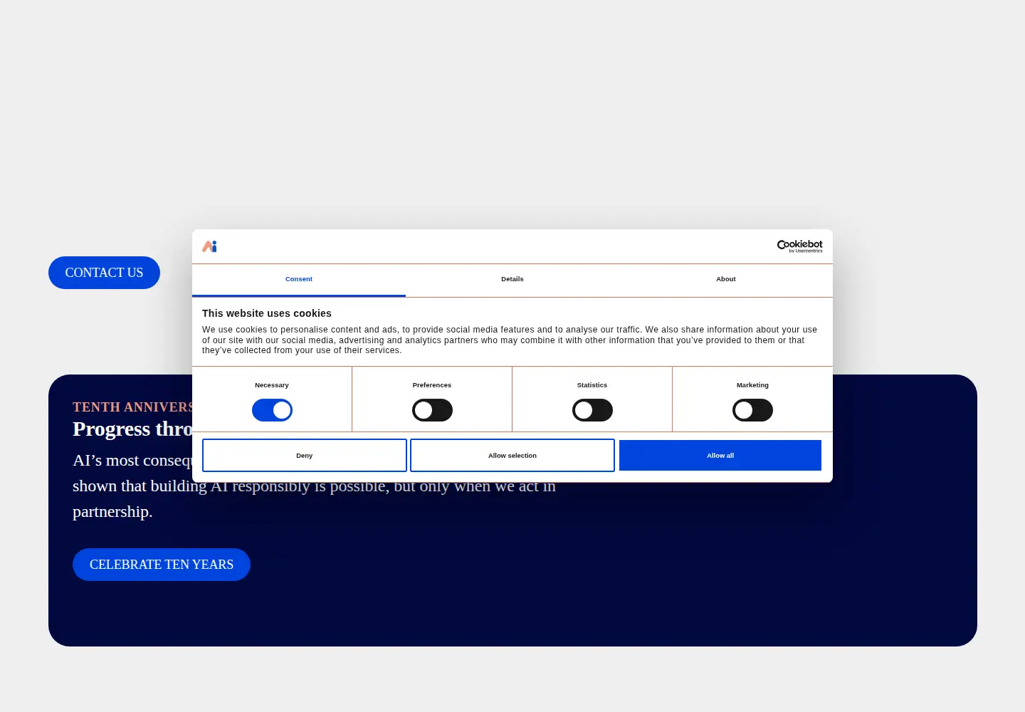 Screenshot of partnershiponai.org