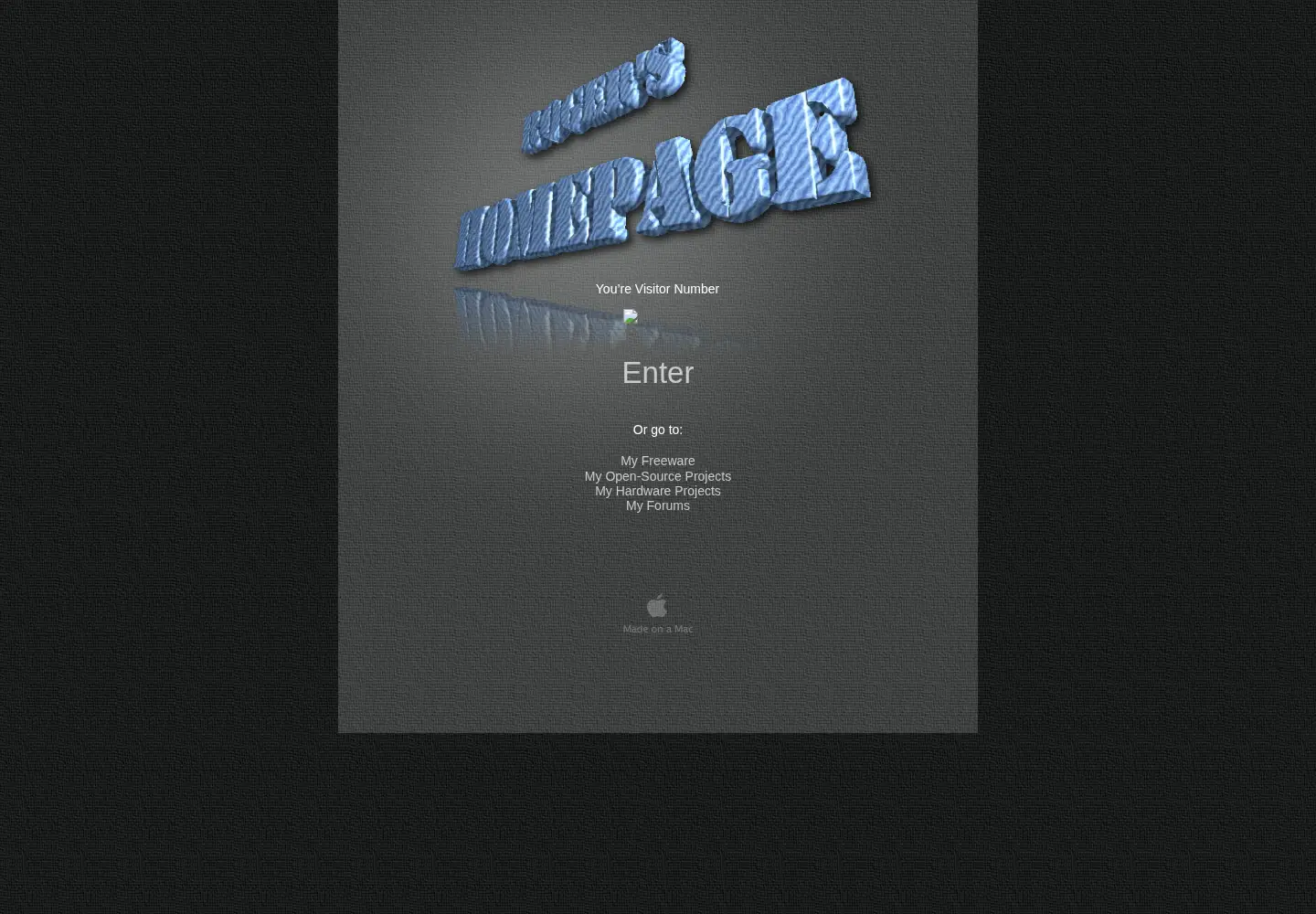 Captured homepage of the-meiers.org in the current scan