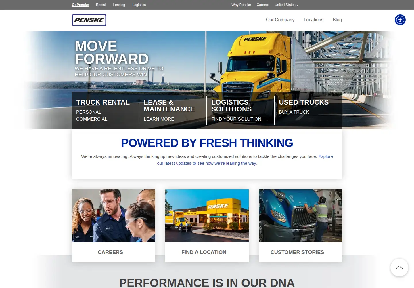 Screenshot of gopenske.com