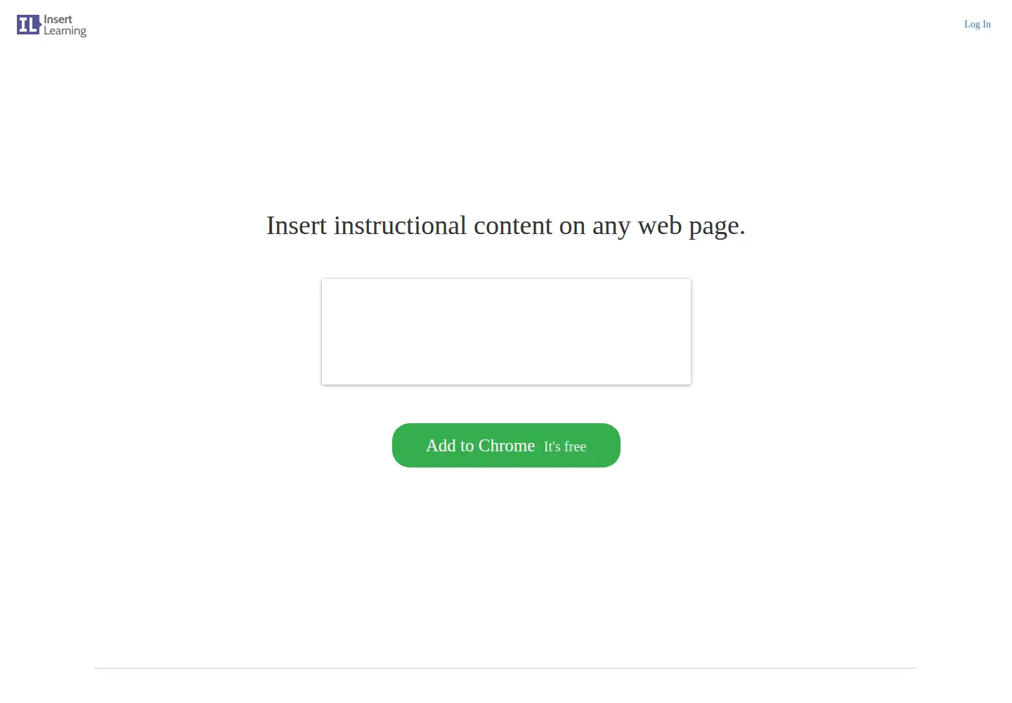 Captured homepage of insertlearning.com in the current scan