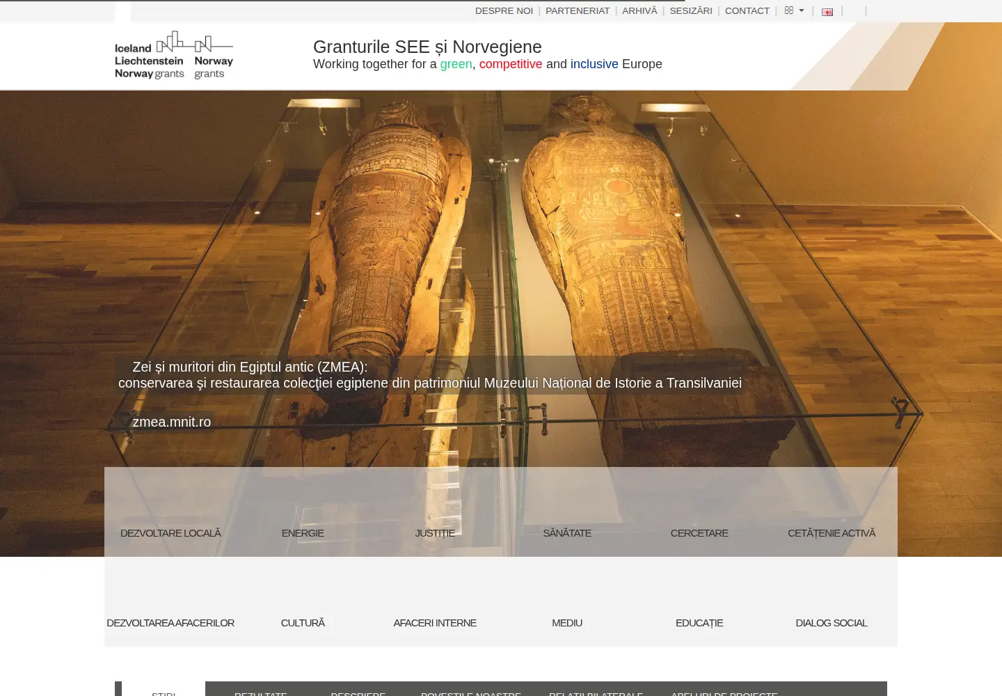 Screenshot of eeagrants.ro