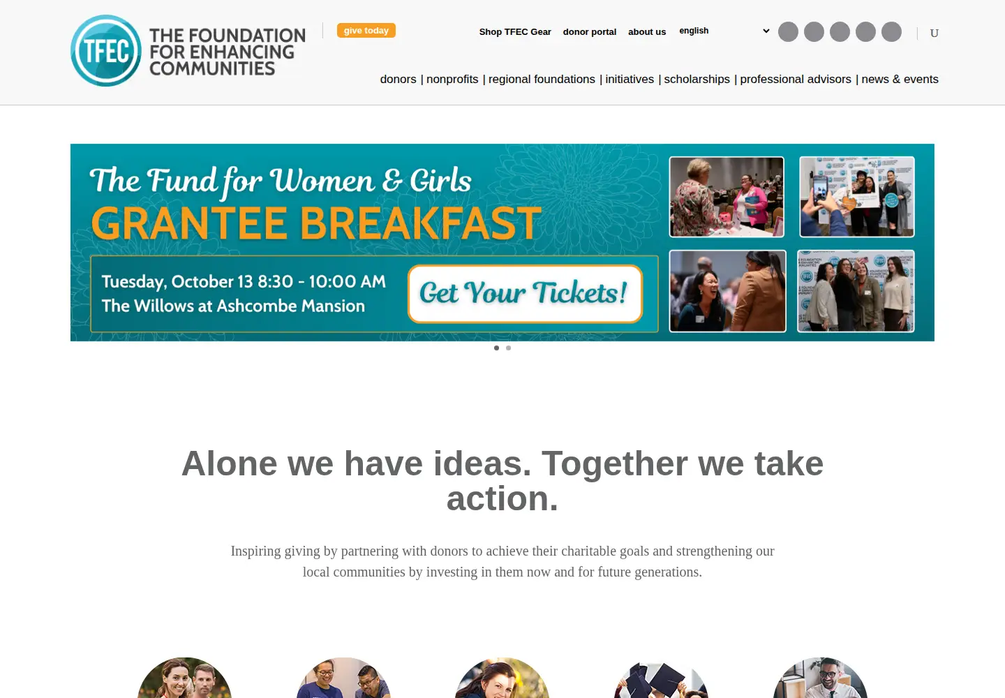 Screenshot of tfec.org