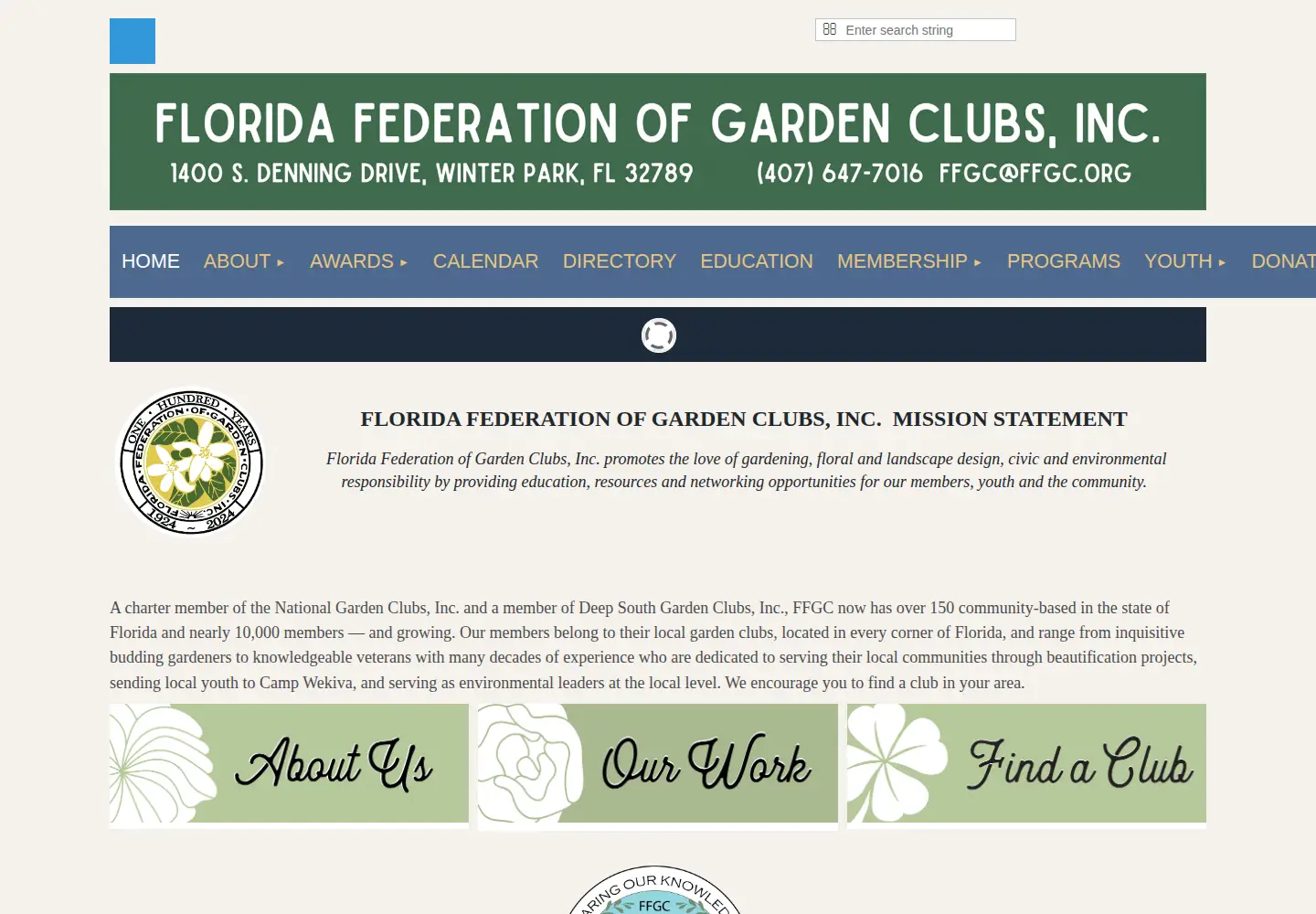 Screenshot of ffgc.org