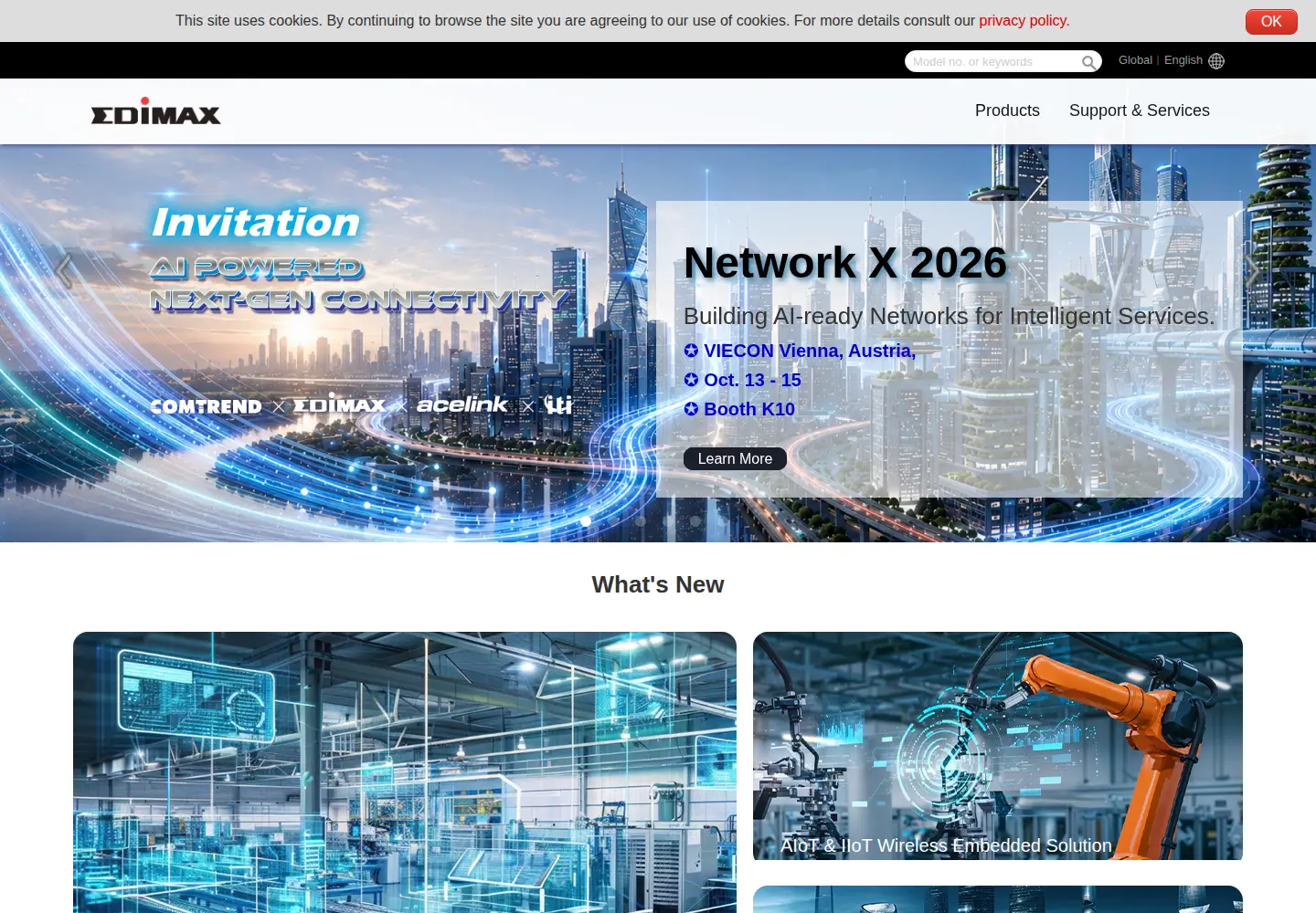 Screenshot of edimax.com