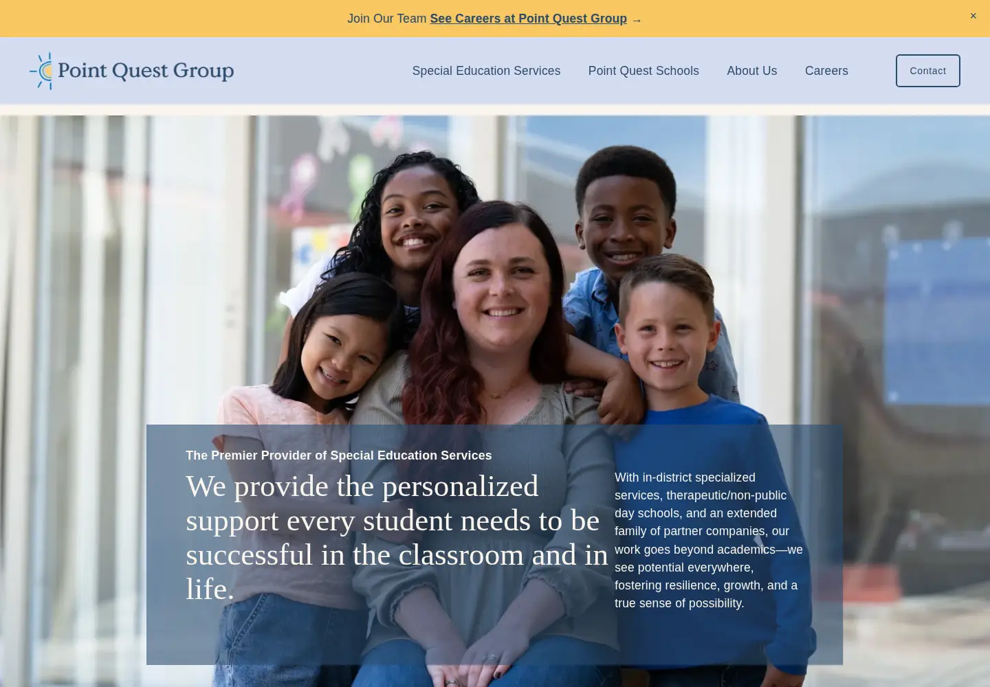 Screenshot of pointquestgroup.com