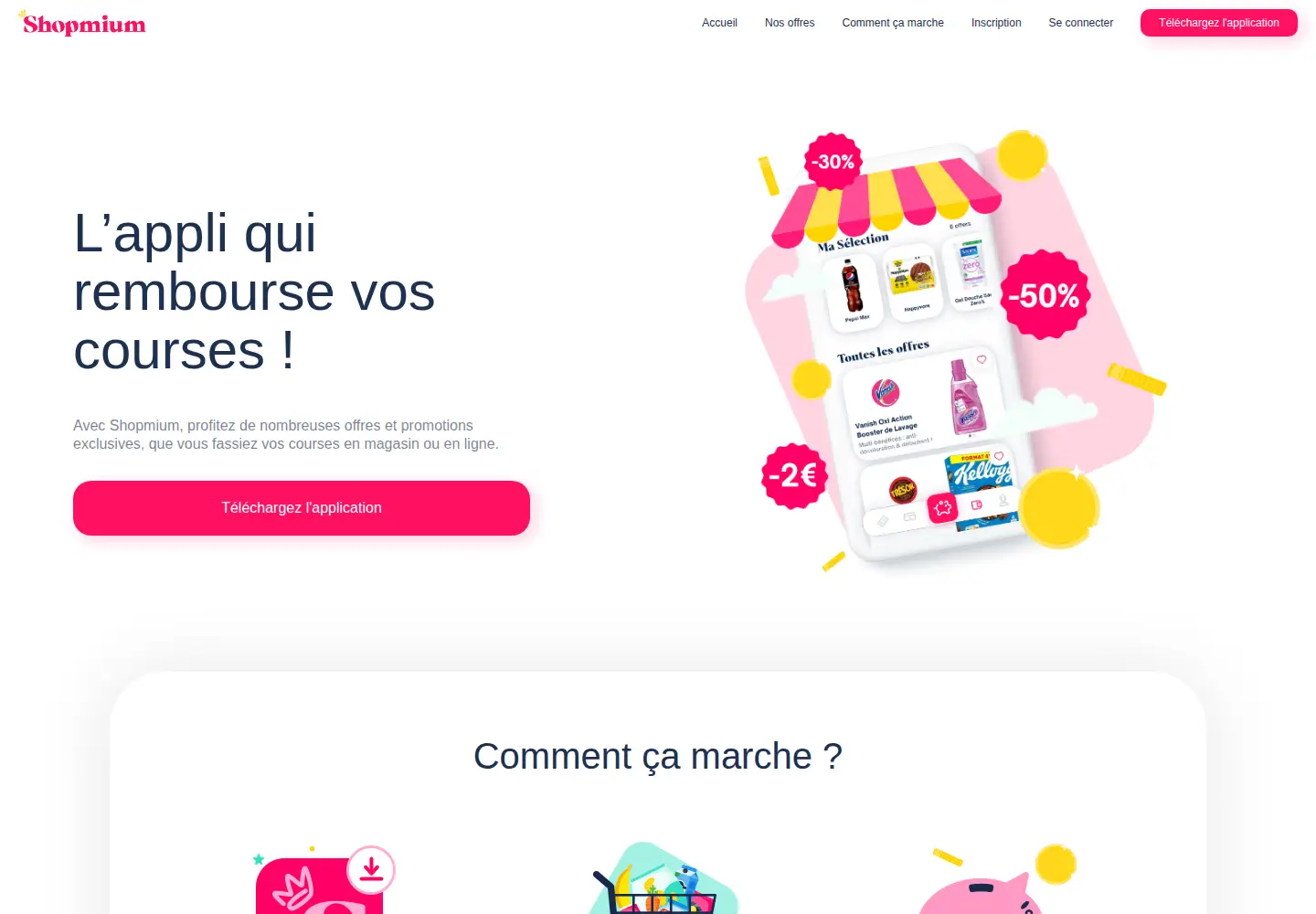 Screenshot of shopmium.com