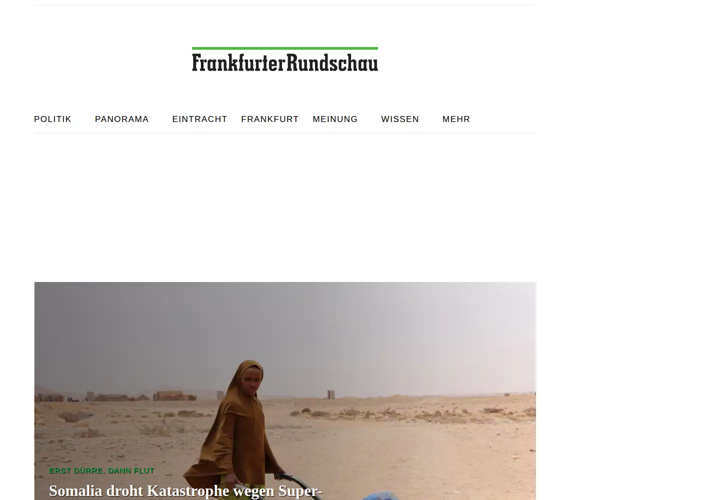 Screenshot of fr.de