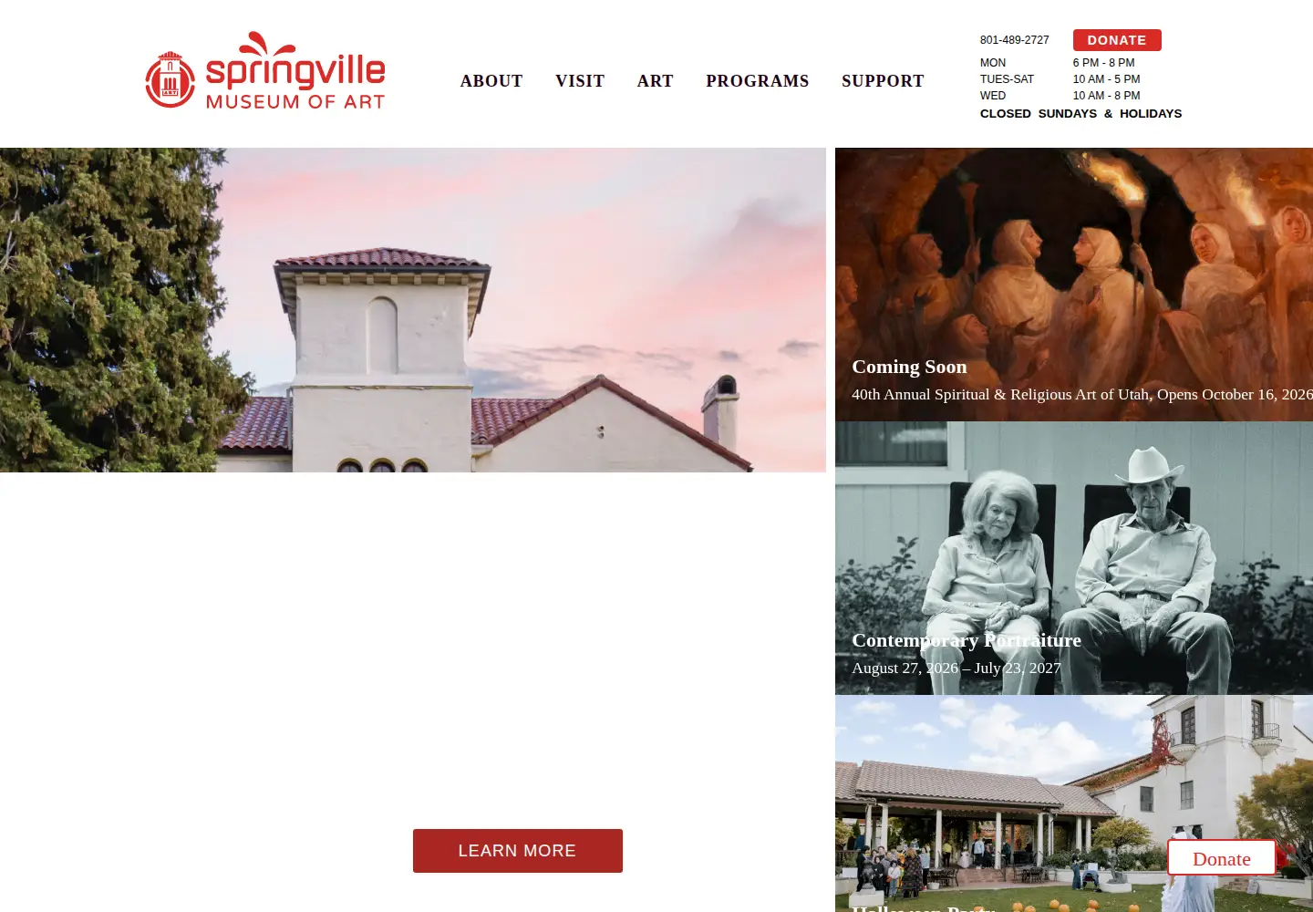 Captured homepage of smofa.org in the current scan