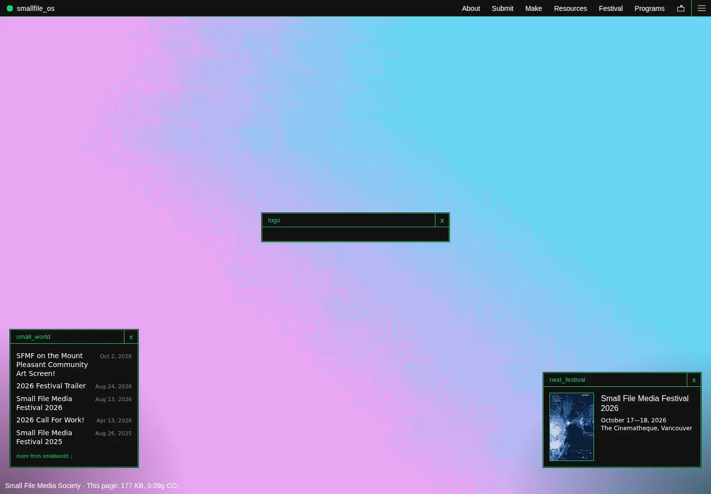 Screenshot of smallfile.ca