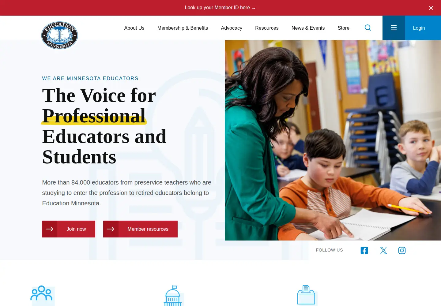 Screenshot of educationminnesota.org