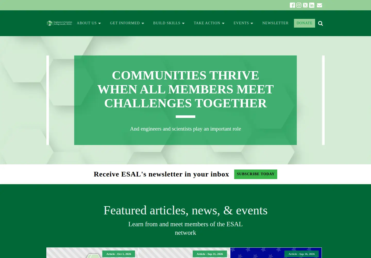 Screenshot of esal.us