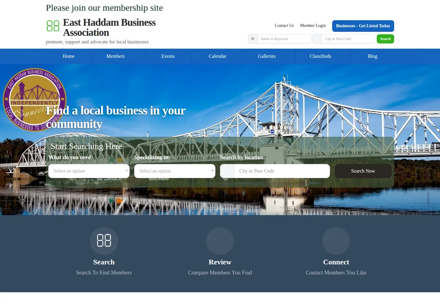 Screenshot of ehbact.com