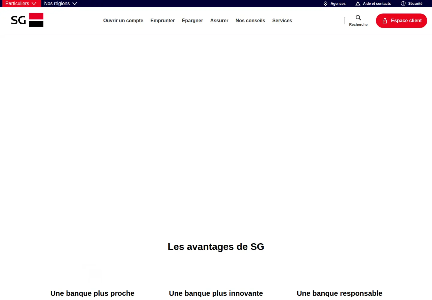Screenshot of sg.fr