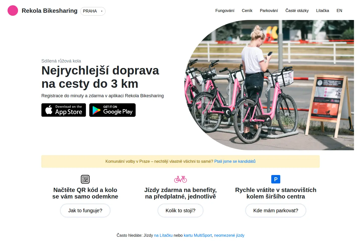 Captured homepage of rekola.cz in the current scan