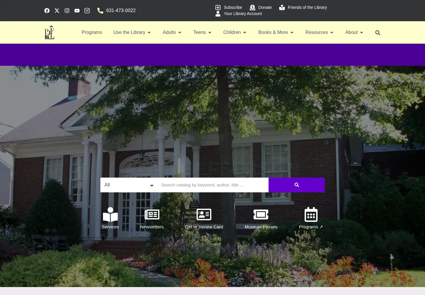 Screenshot of portjefflibrary.org