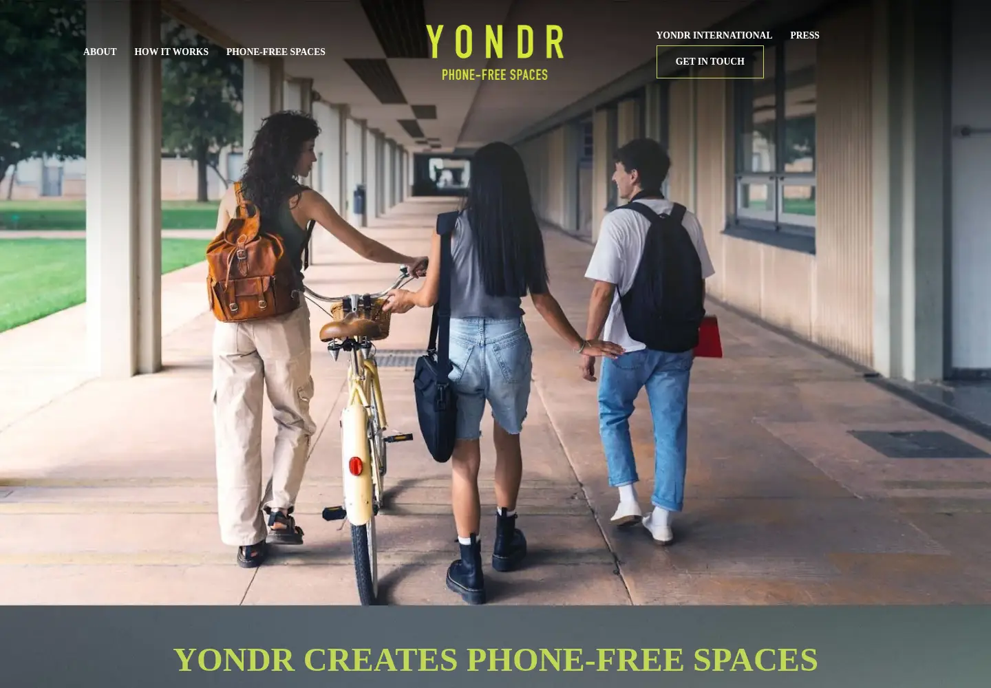 Captured homepage of overyondr.com in the current scan