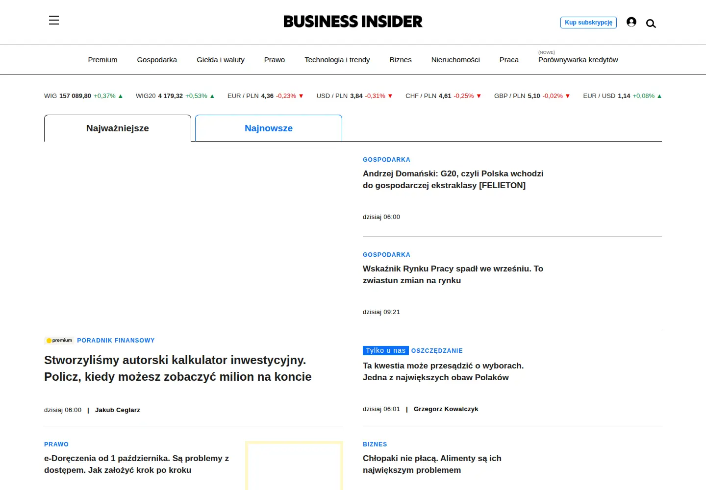 Screenshot of businessinsider.com.pl