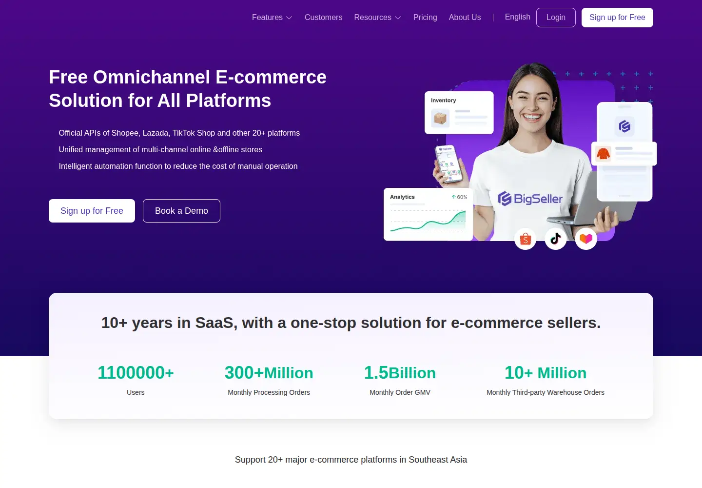Screenshot of bigseller.pro