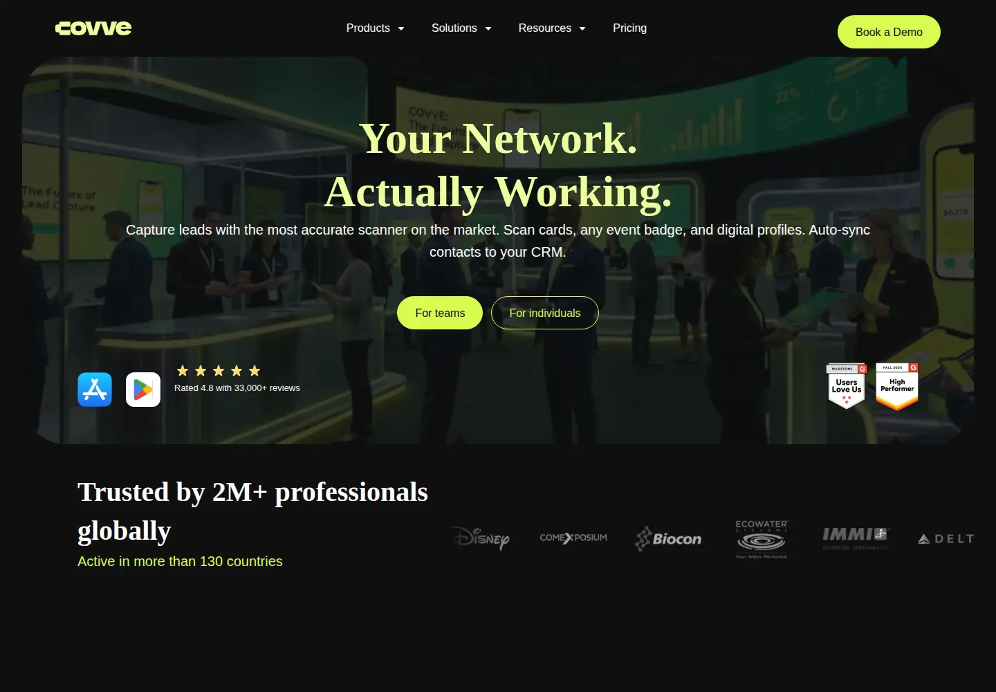 Screenshot of covve.com
