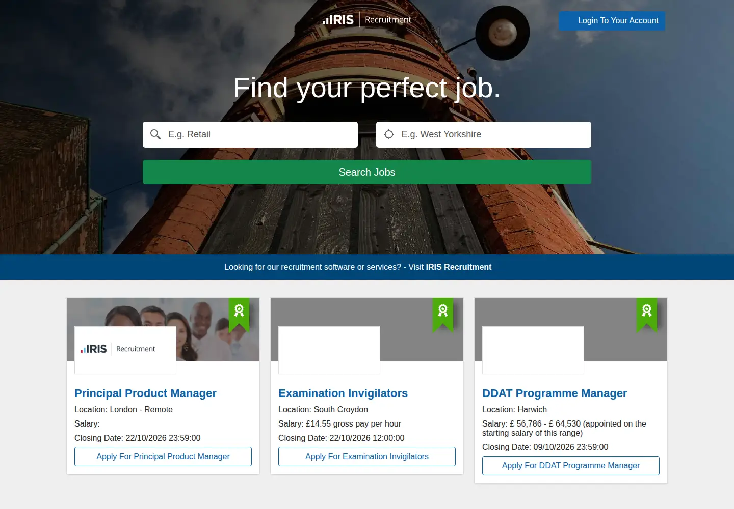 Captured homepage of current-vacancies.com in the current scan