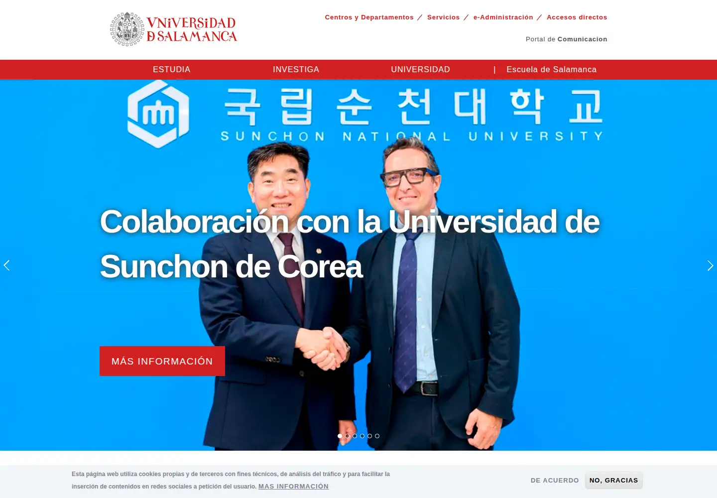 Screenshot of usal.es