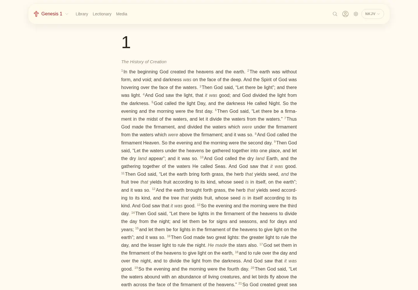 Screenshot of catenabible.com