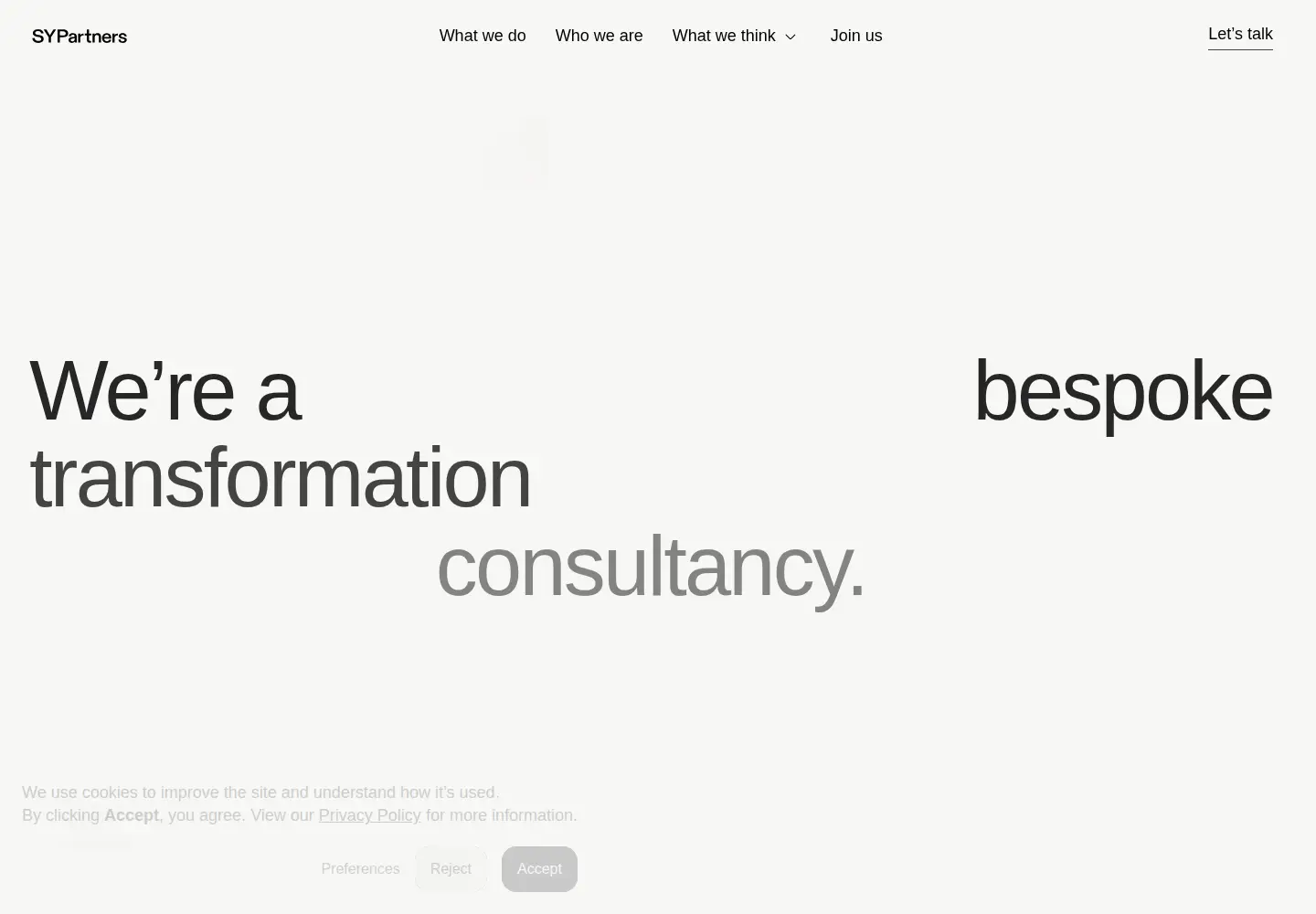 Captured homepage of sypartners.com in the current scan