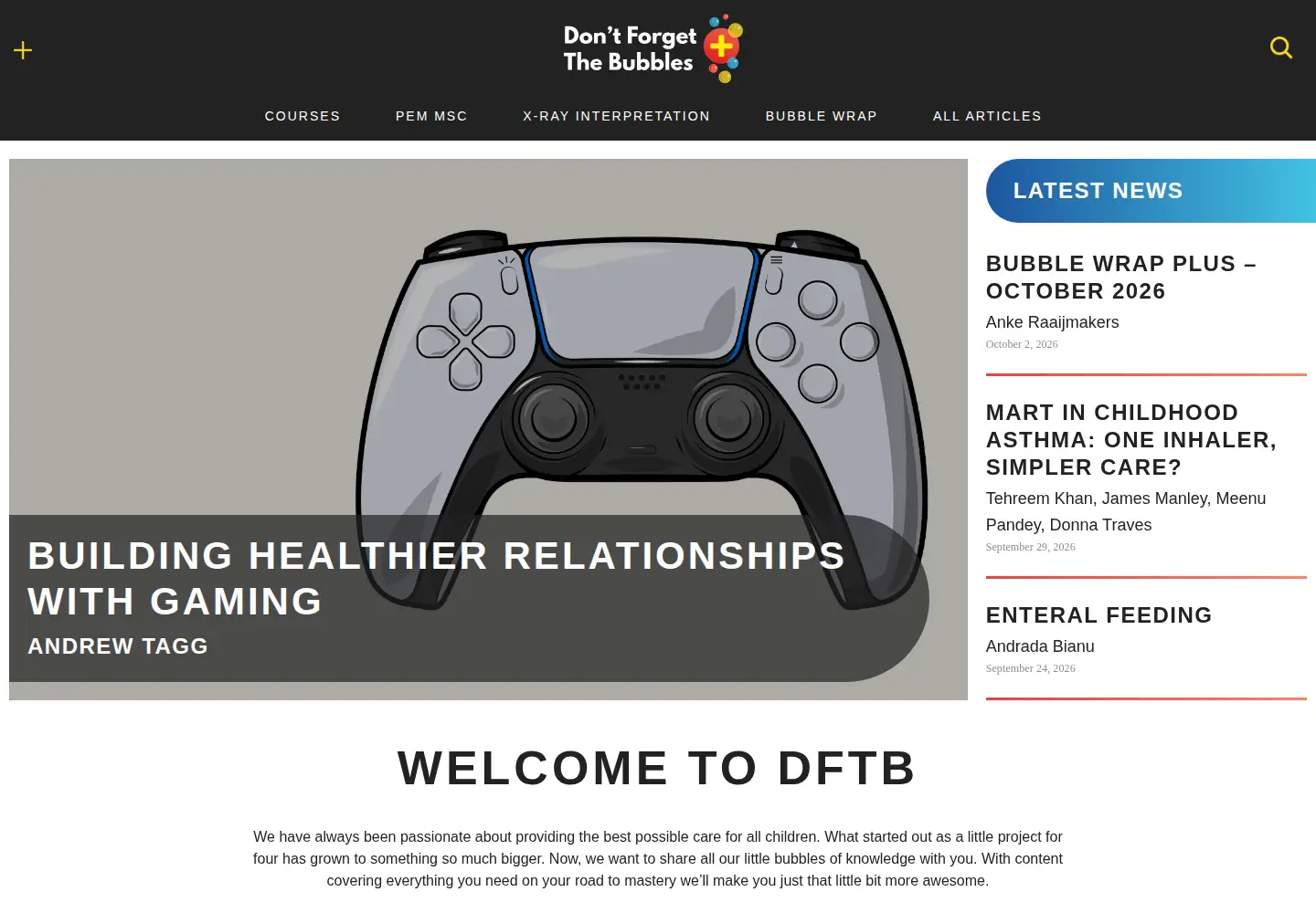 Captured homepage of dontforgetthebubbles.com in the current scan