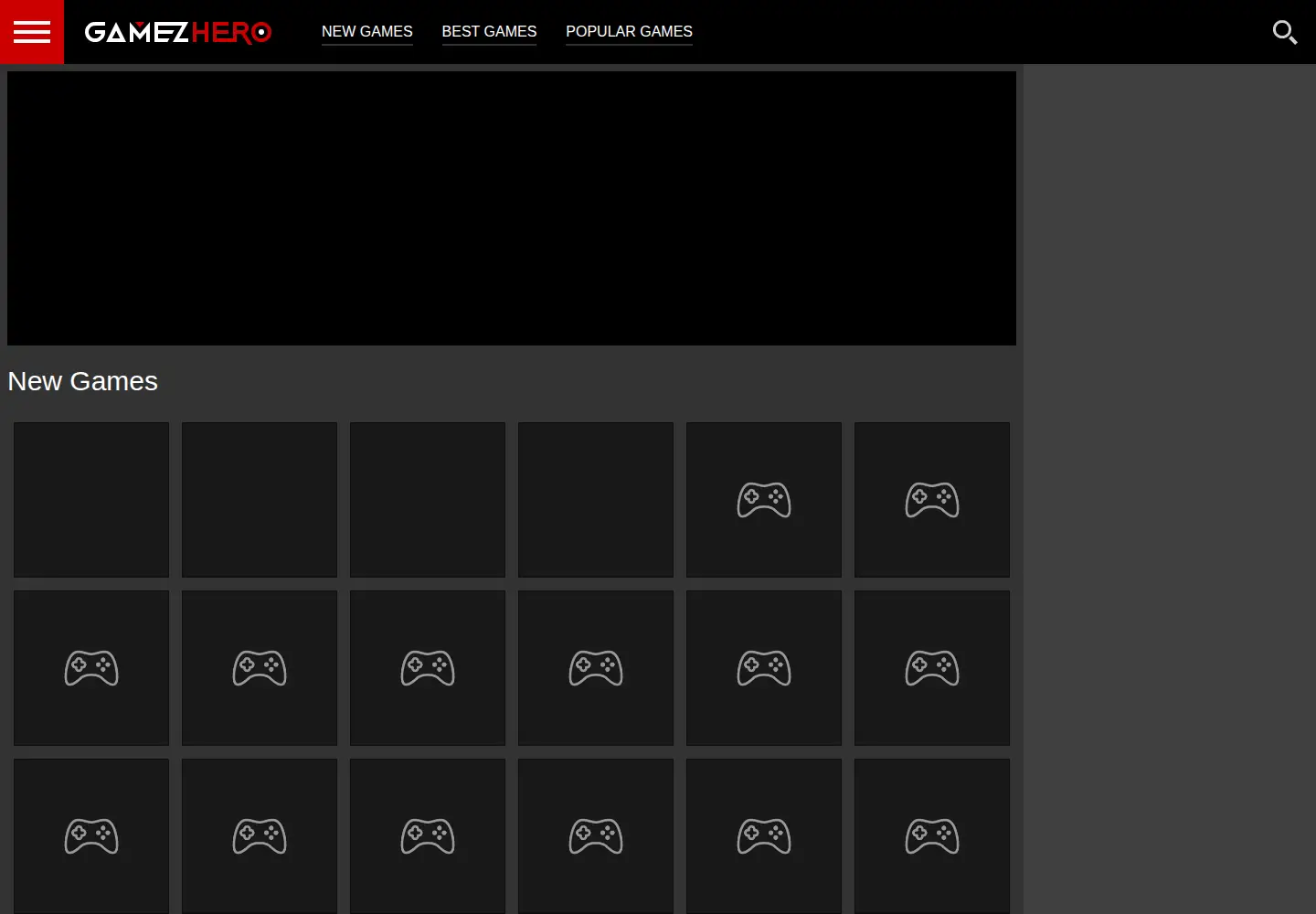 Screenshot of gamezhero.com