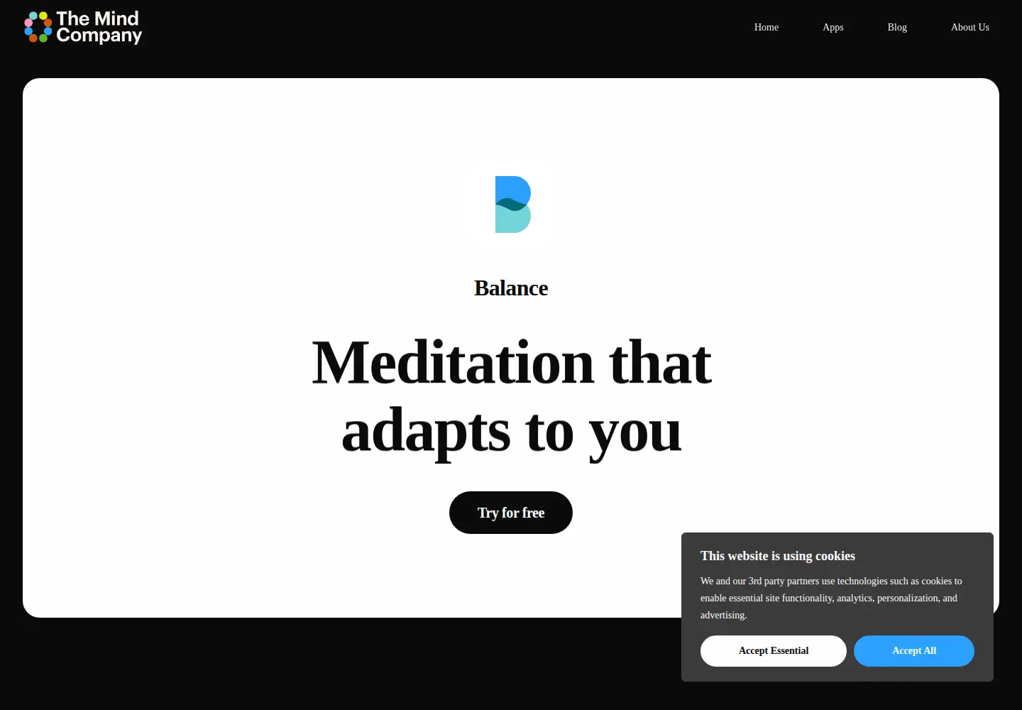 Screenshot of balanceapp.com