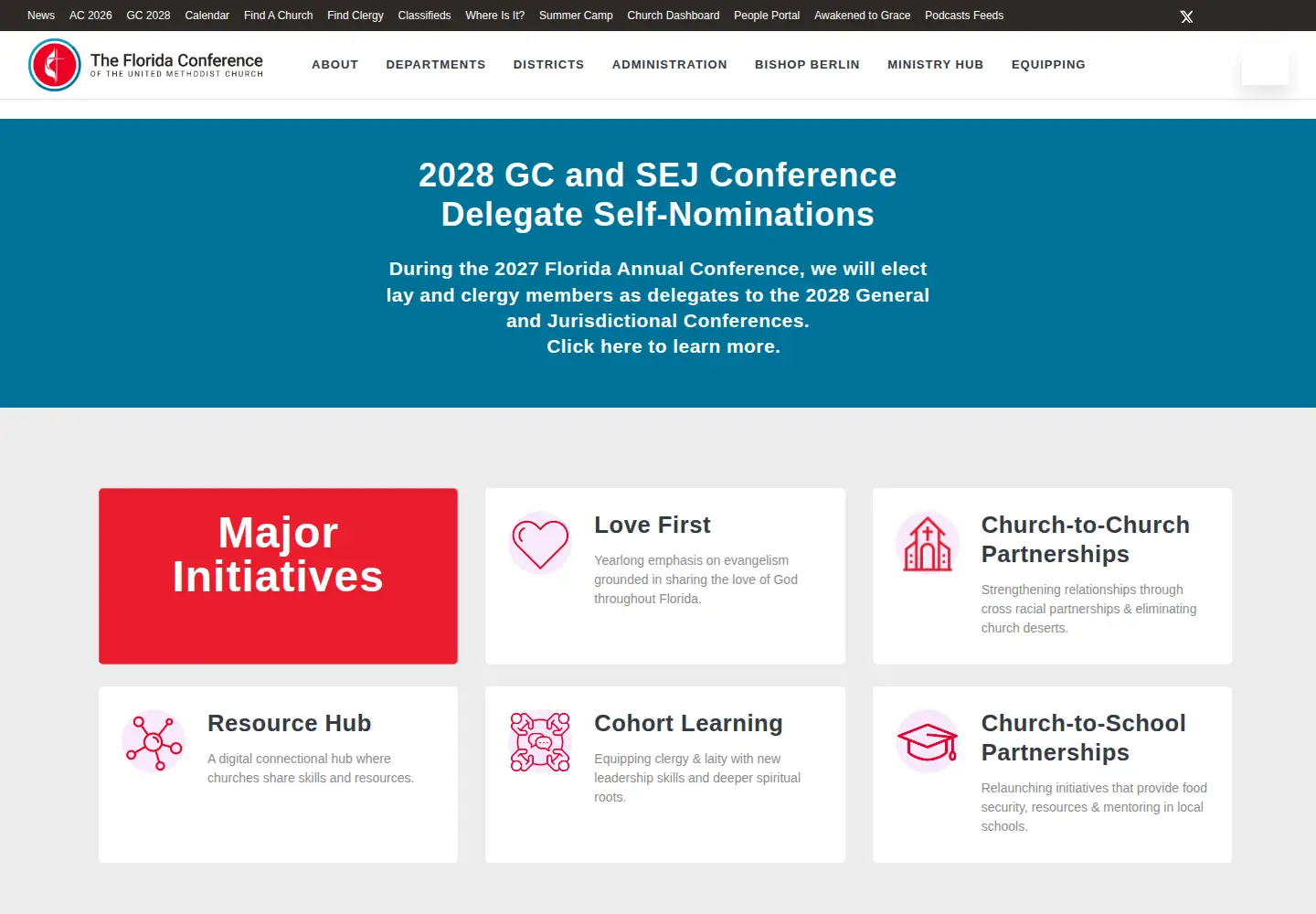 Captured homepage of flumc.org in the current scan
