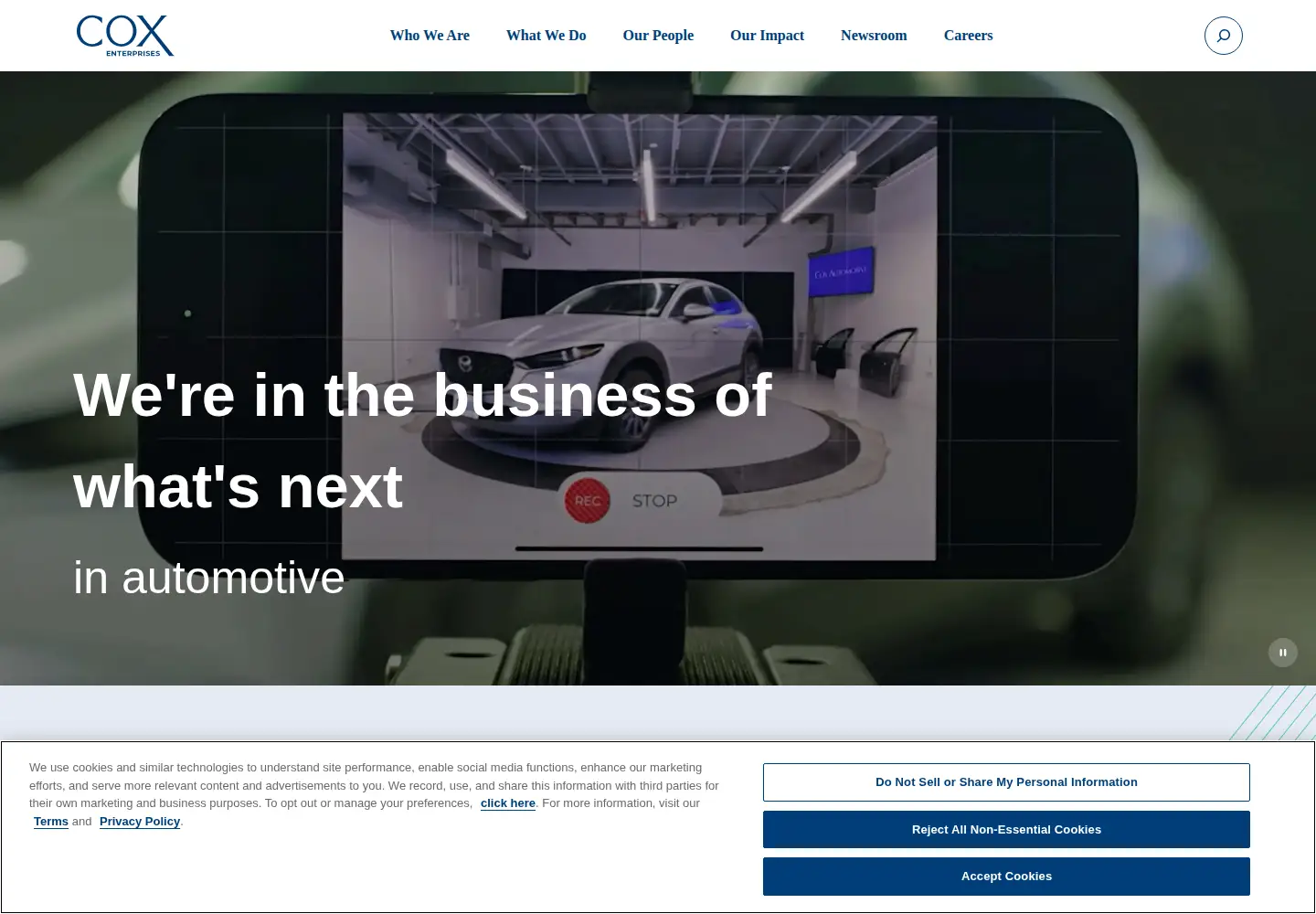 Screenshot of coxenterprises.com
