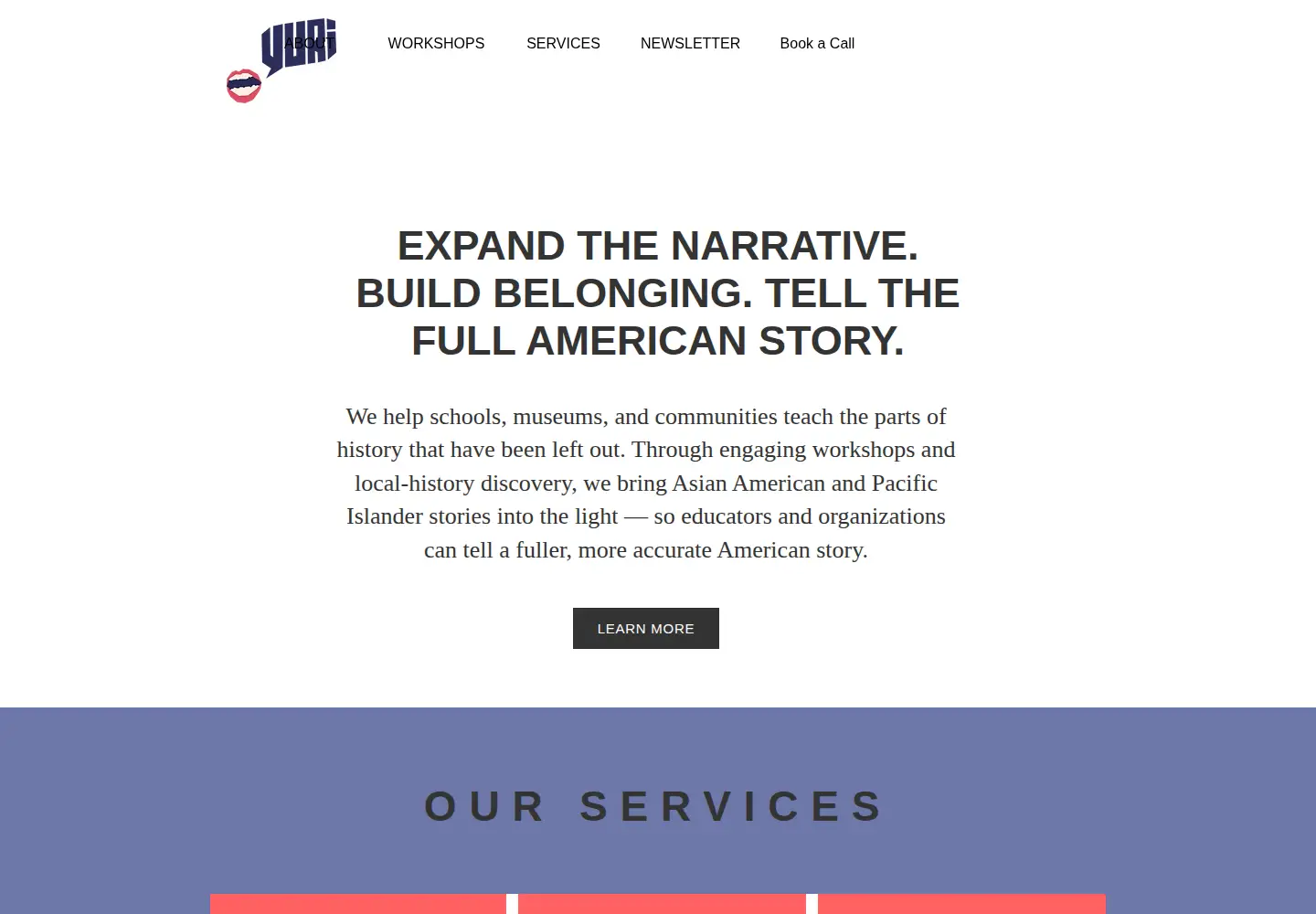 Captured homepage of yurieducationproject.com in the current scan