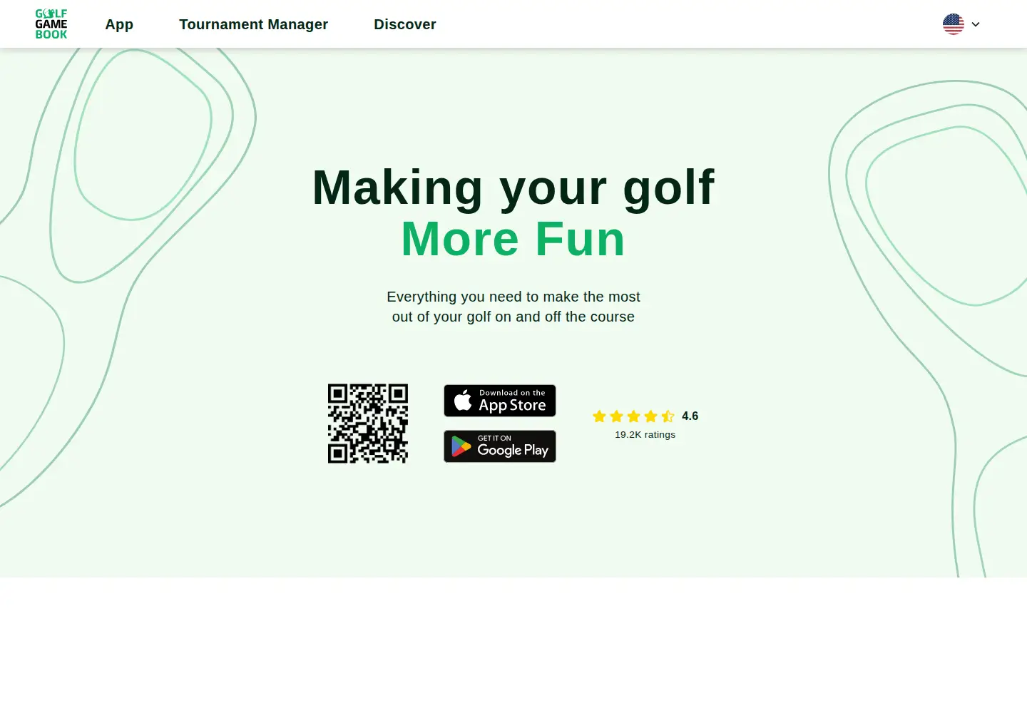 Captured homepage of golfgamebook.com in the current scan
