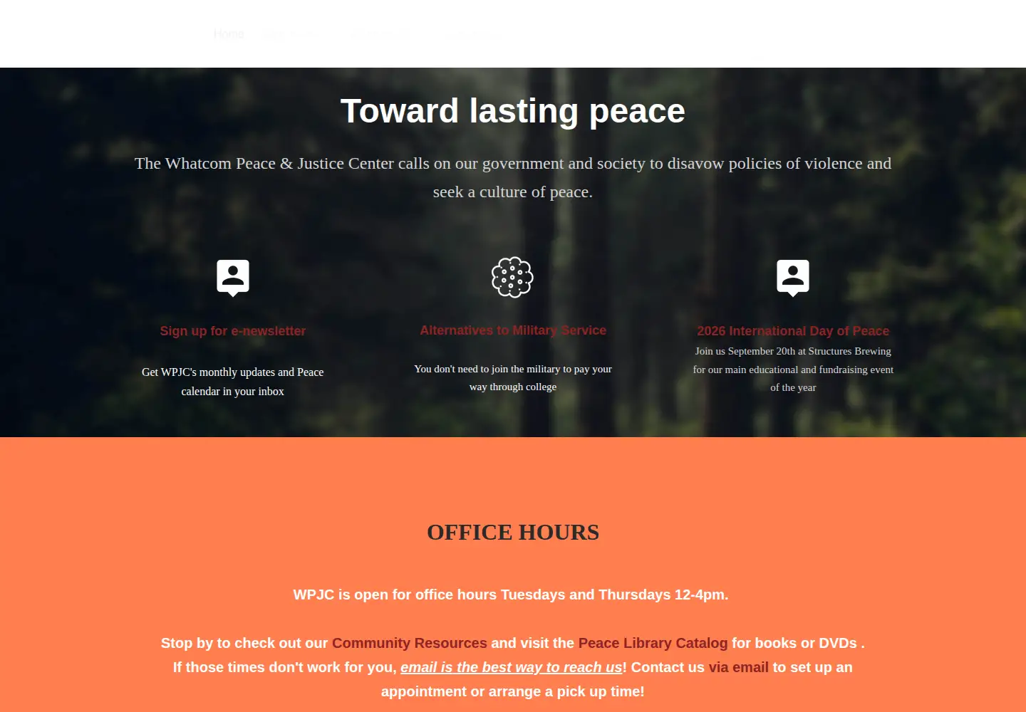 Captured homepage of whatcompjc.org in the current scan