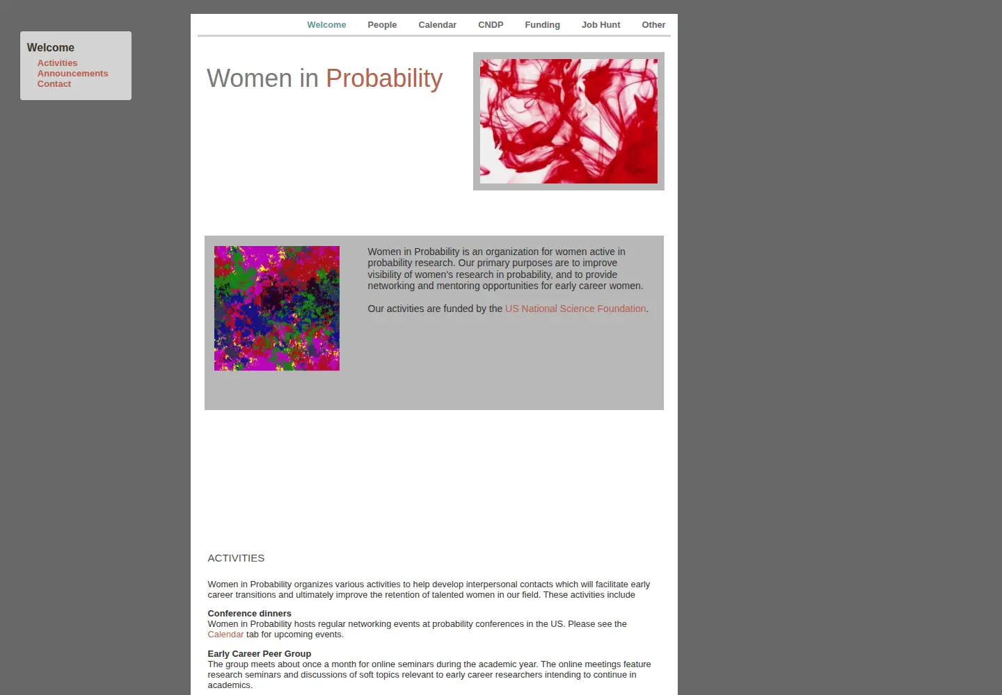 Screenshot of womeninprobability.org