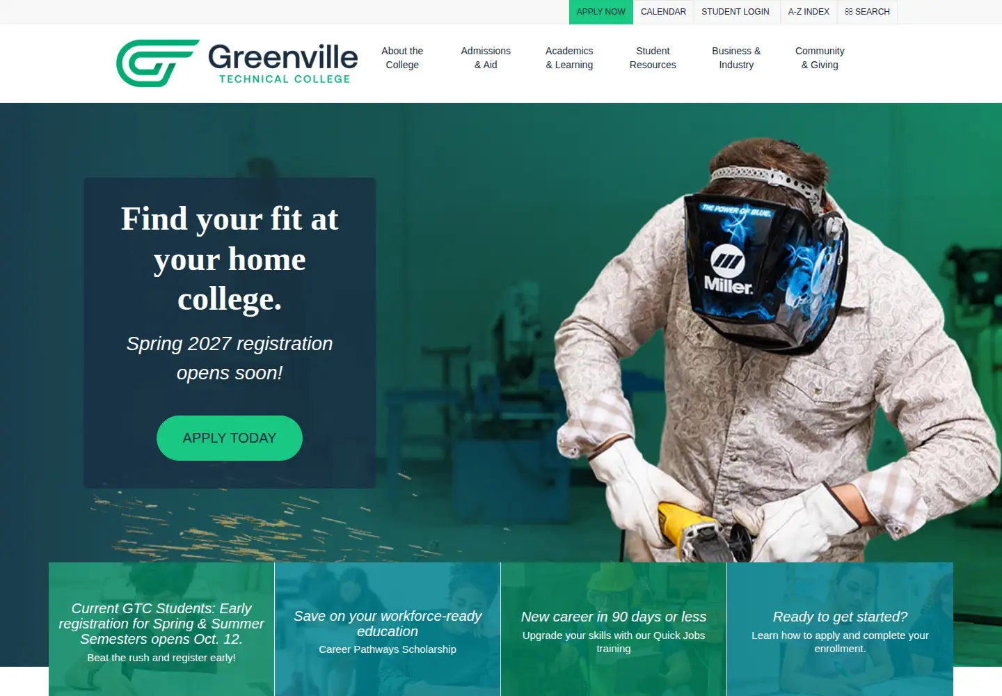 Screenshot of gvltec.edu