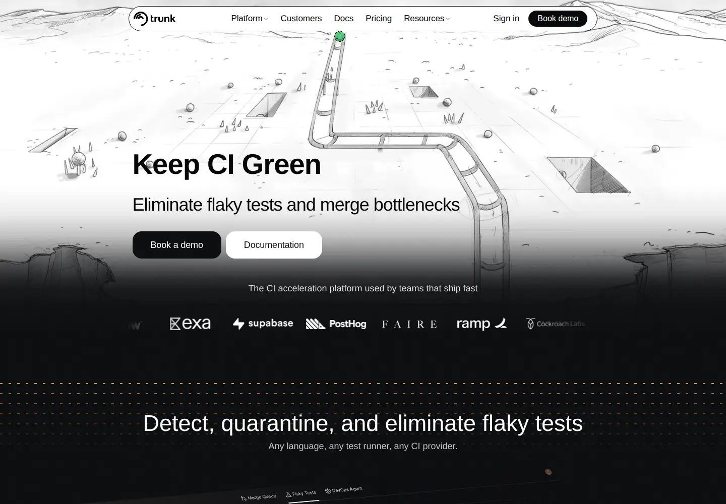 Screenshot of trunk.io