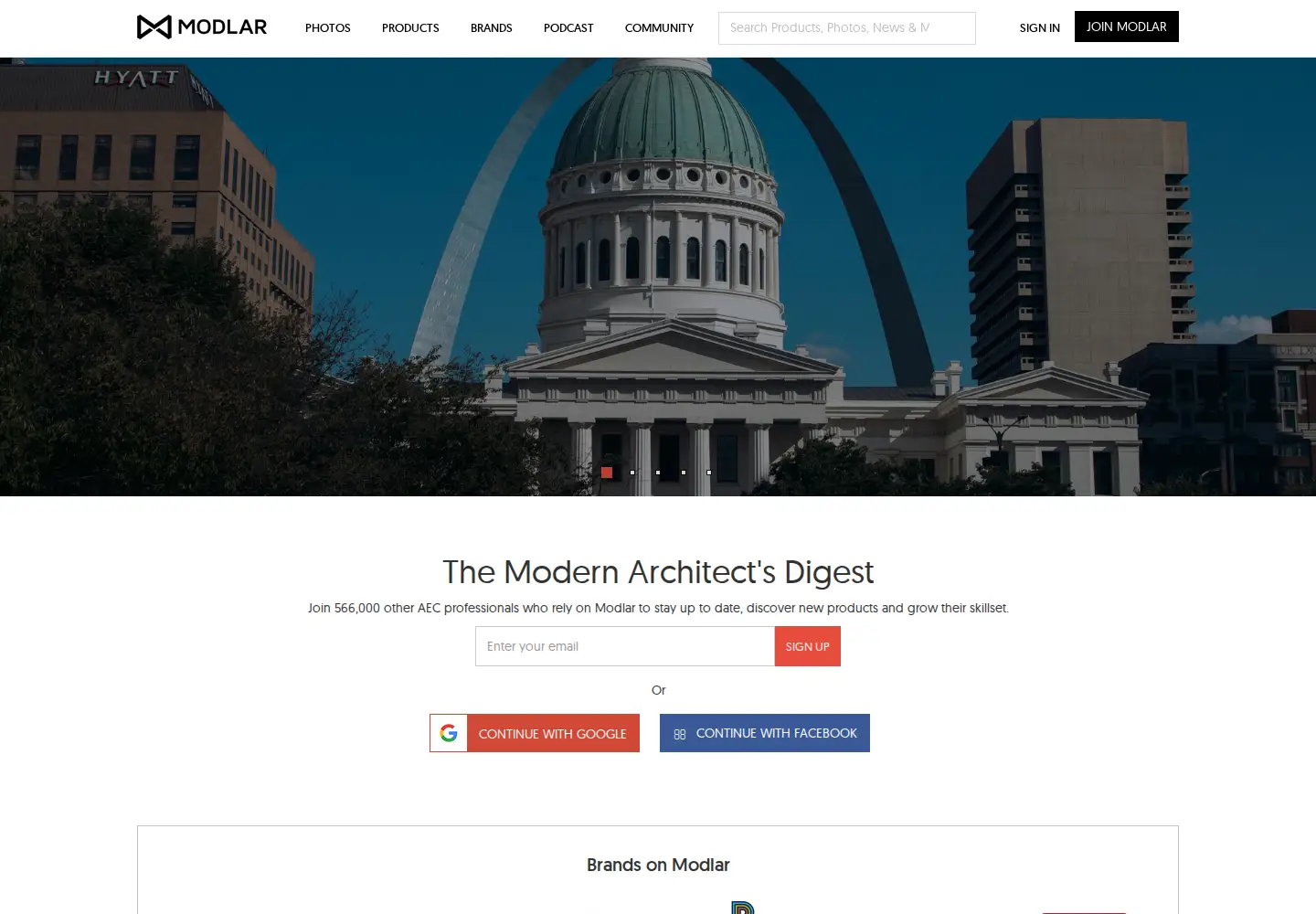 Screenshot of modlar.com