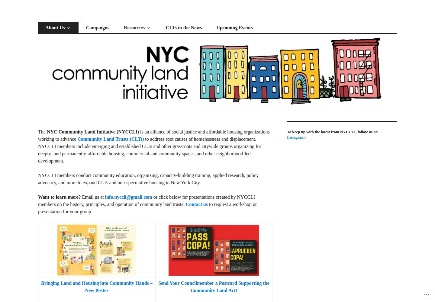 Screenshot of nyccli.org