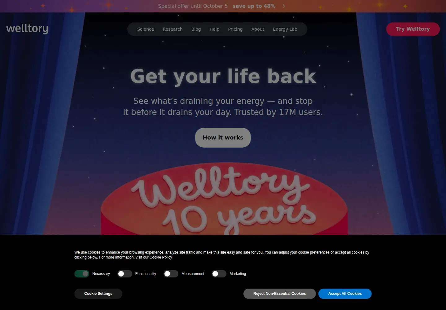 Screenshot of welltory.com
