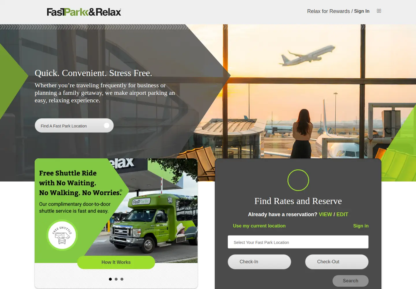 Screenshot of thefastpark.com