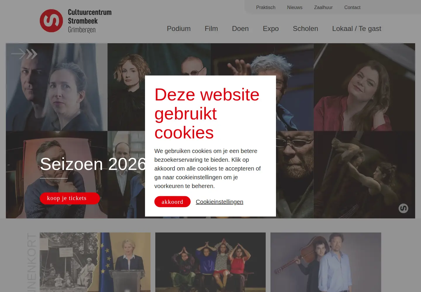 Screenshot of ccstrombeek.be