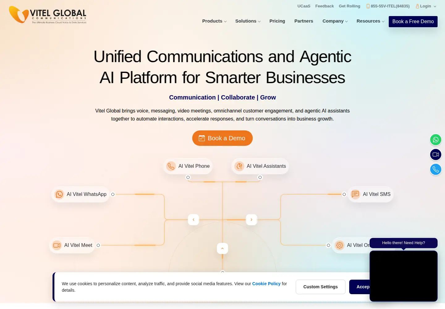 Captured homepage of vitelglobal.com in the current scan