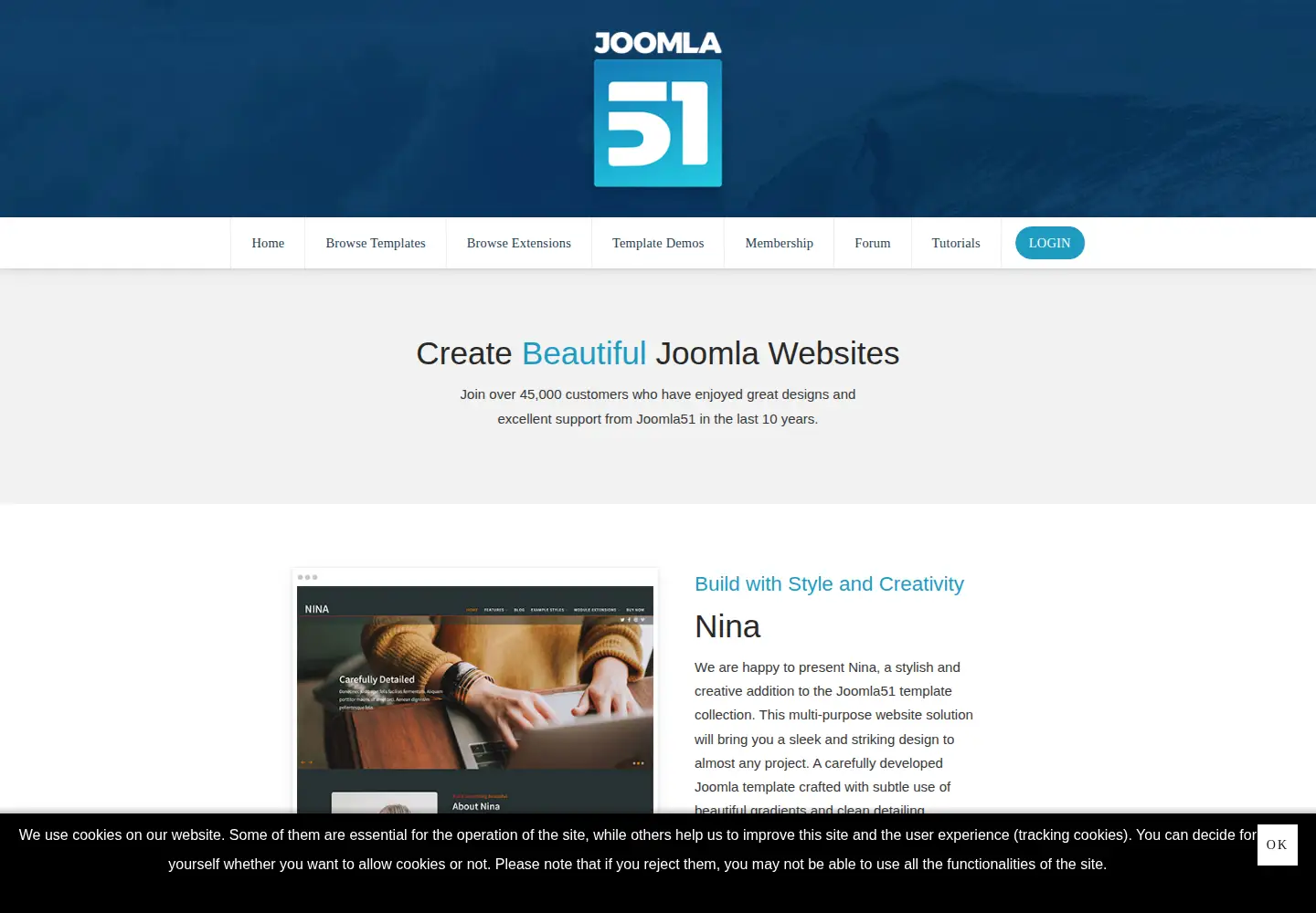 Screenshot of joomla51.com