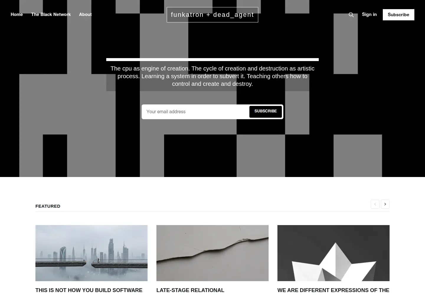 Screenshot of funkatron.com