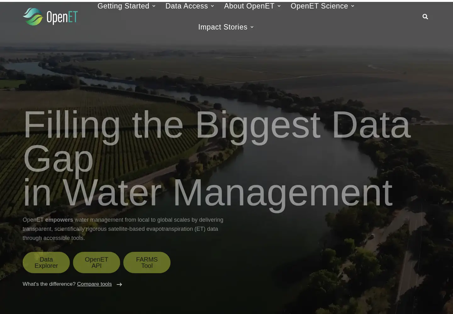 Captured homepage of etdata.org in the current scan