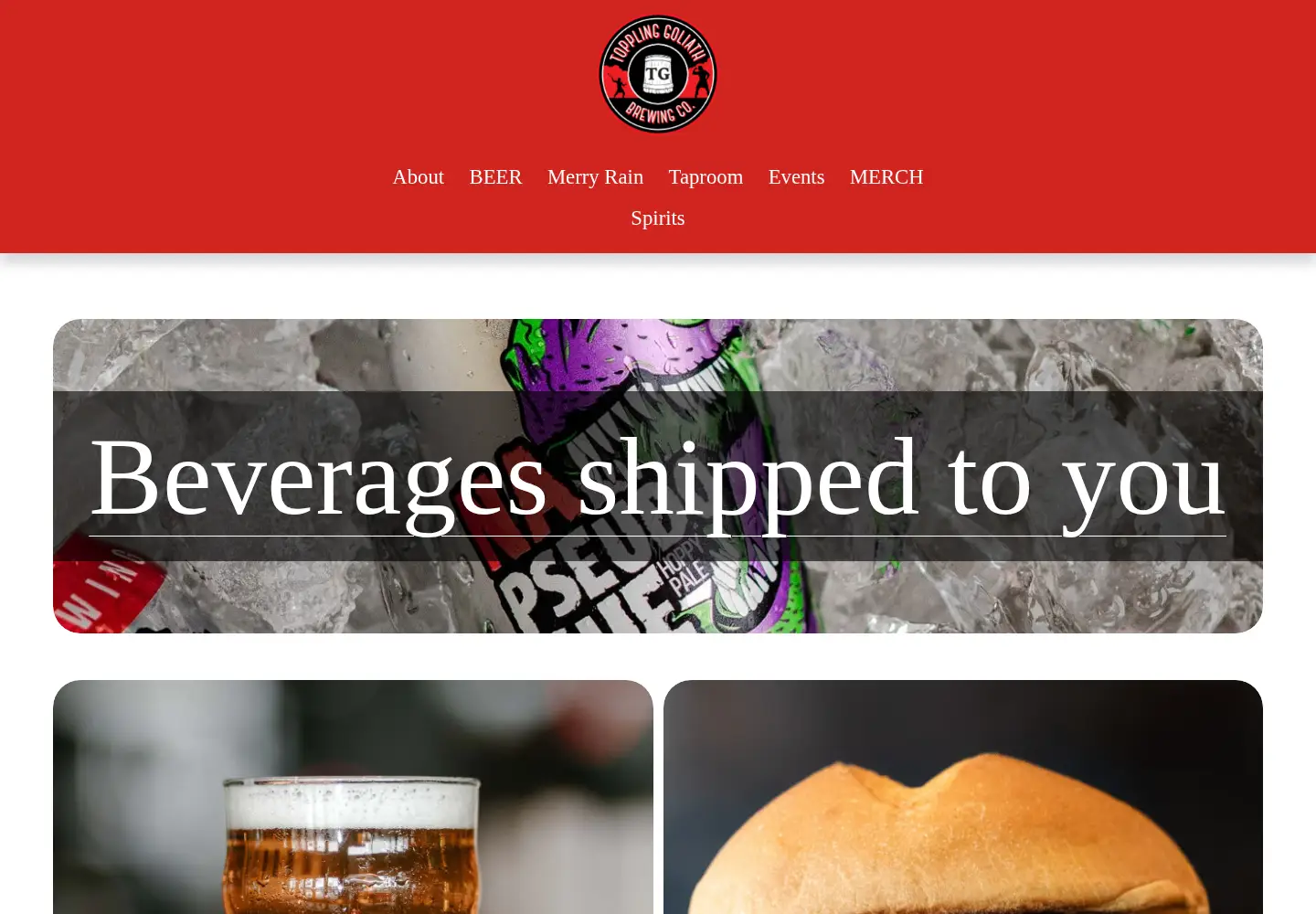 Screenshot of tgbrews.com