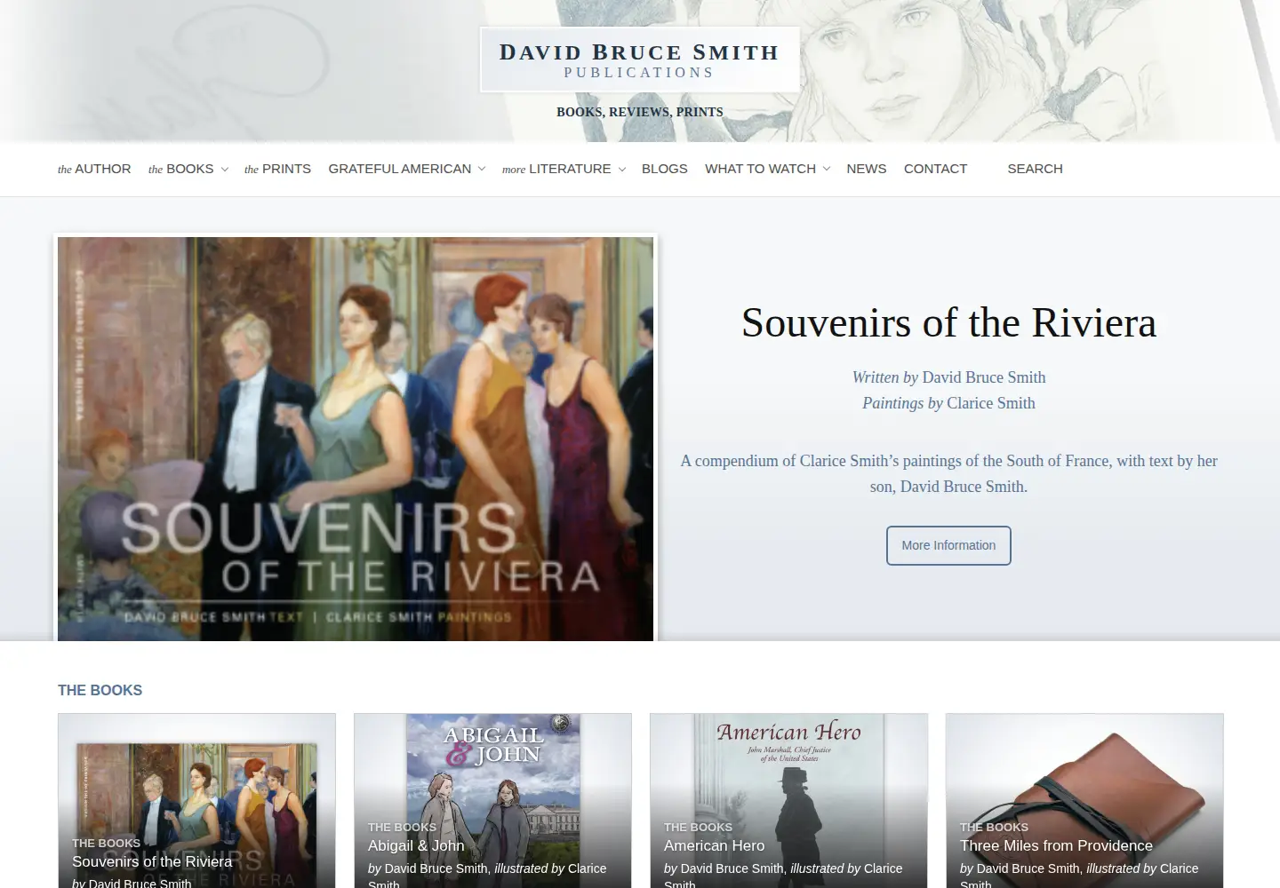 Captured homepage of davidbrucesmith.com in the current scan